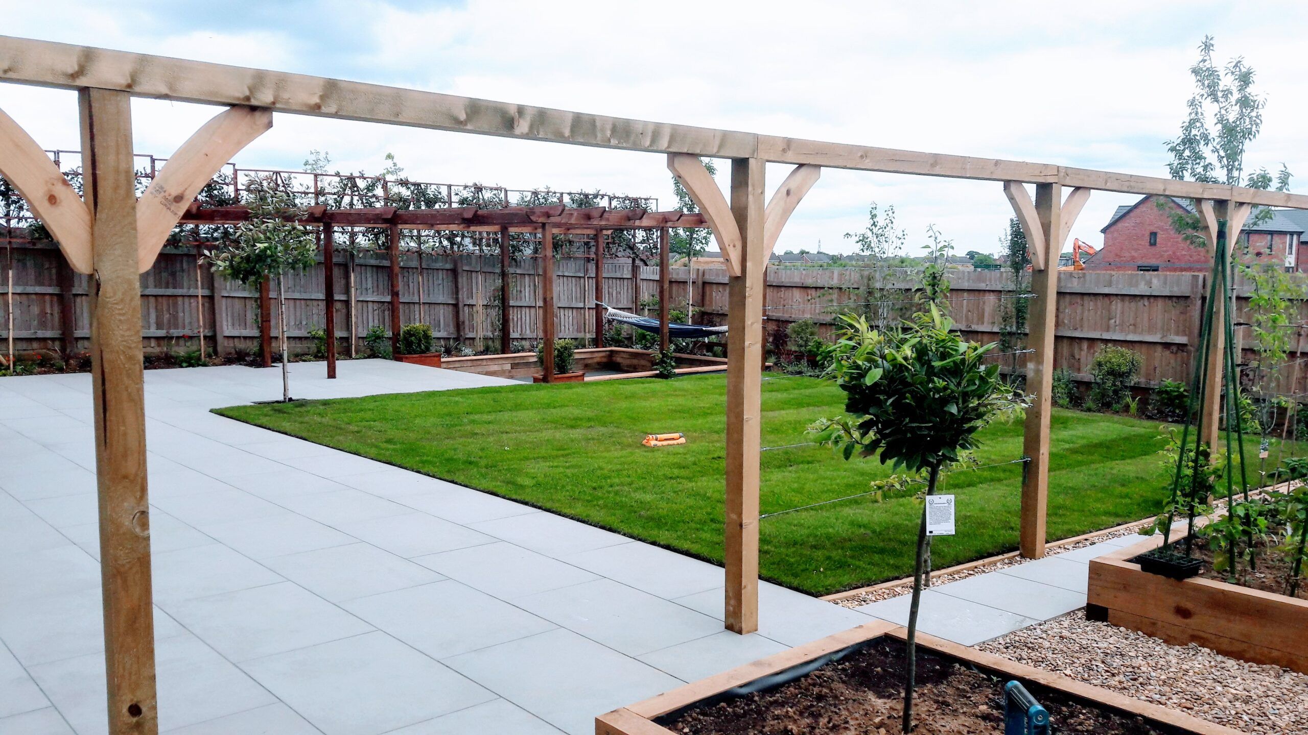 Garden at Sleaford new-build